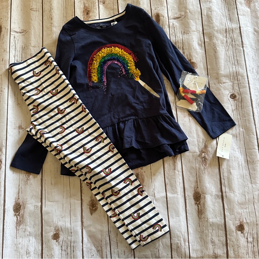 Max studio rainbow outfit 7/8 nwt